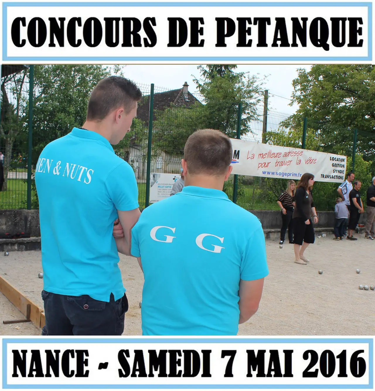 Concours de pétanque, mai 2016