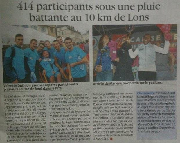 10km de Lons 01