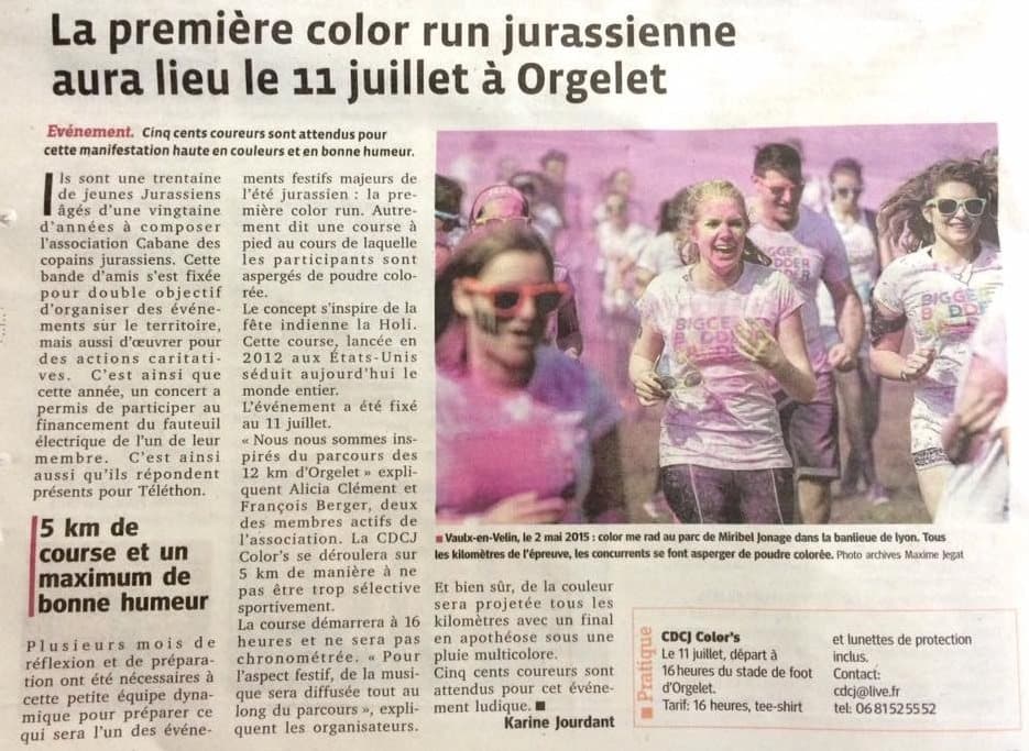 Annonce CDCJ Colors